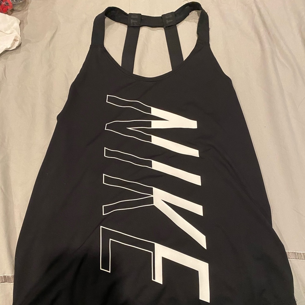 Black and White Nike tank top